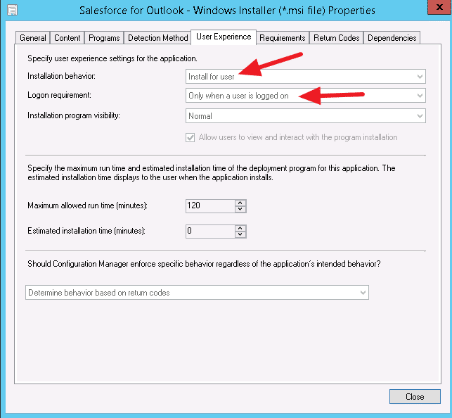 salesforce for outlook plugin missing from toolbar