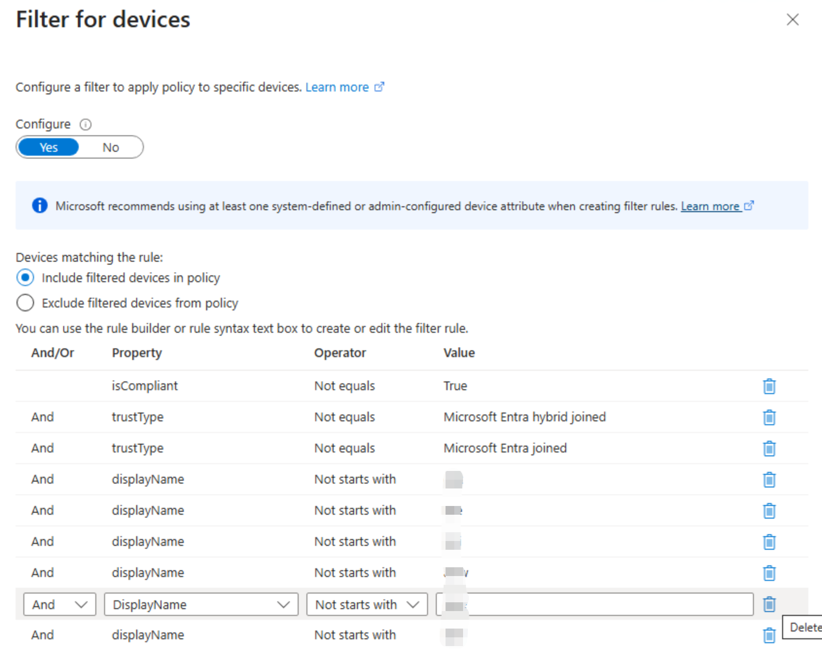 conditional access policy for unmanaged devices